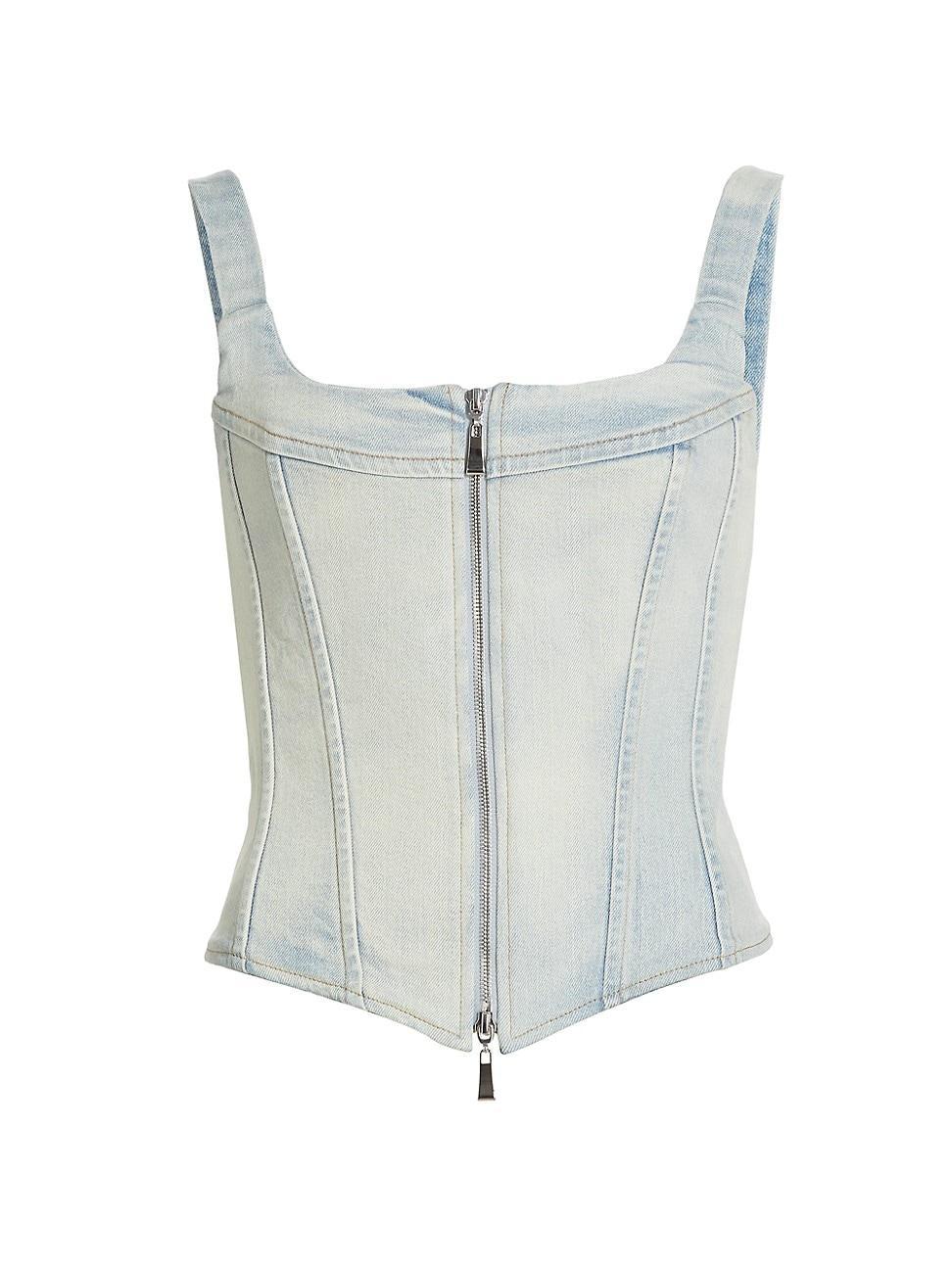 Womens Rainy Denim Corset Top Product Image