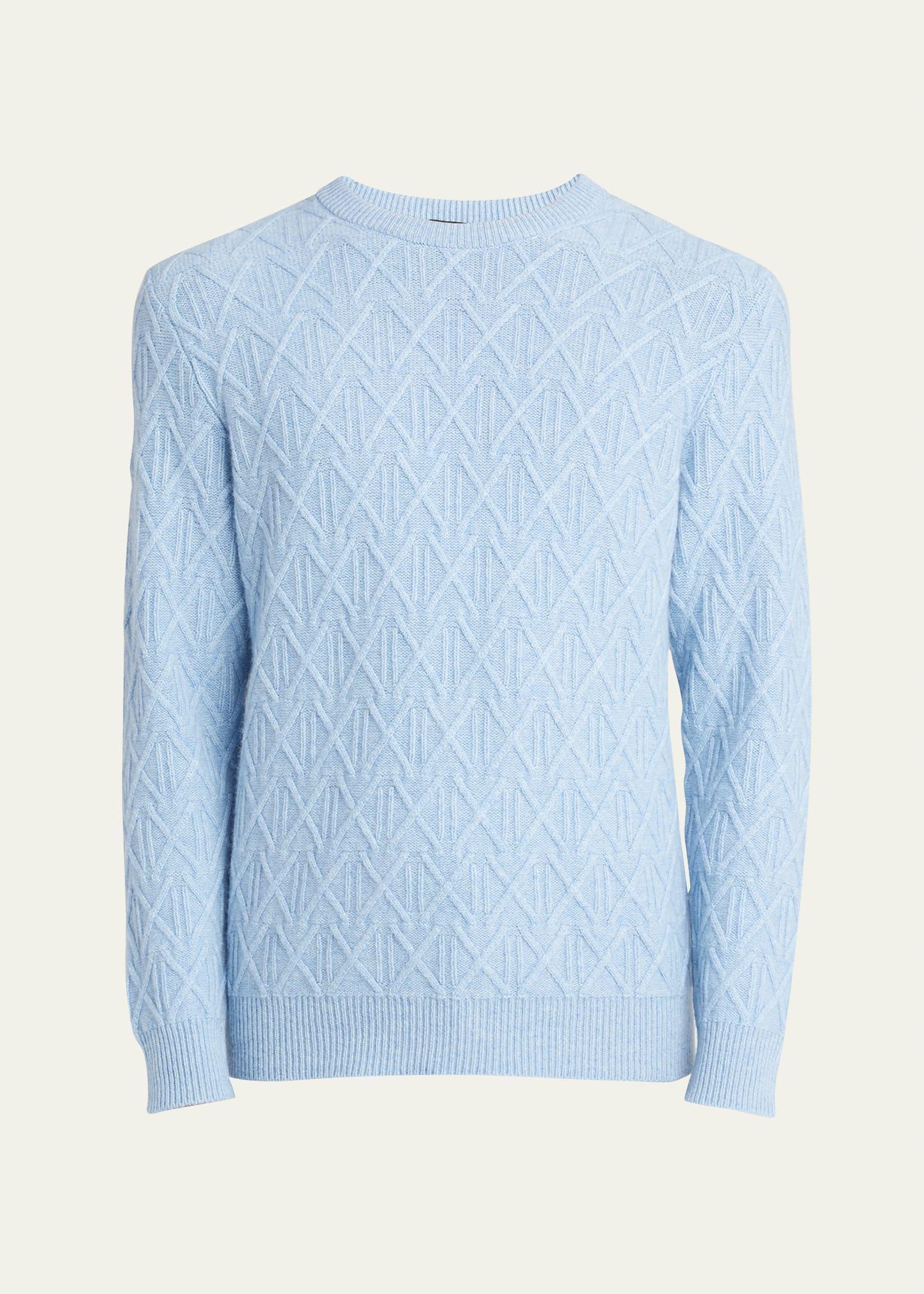 Mens Cashmere Knit Crewneck Sweater Product Image