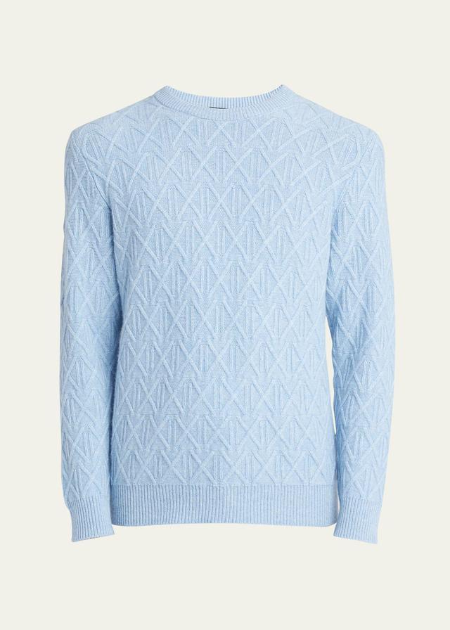 Mens Cashmere Knit Crewneck Sweater Product Image