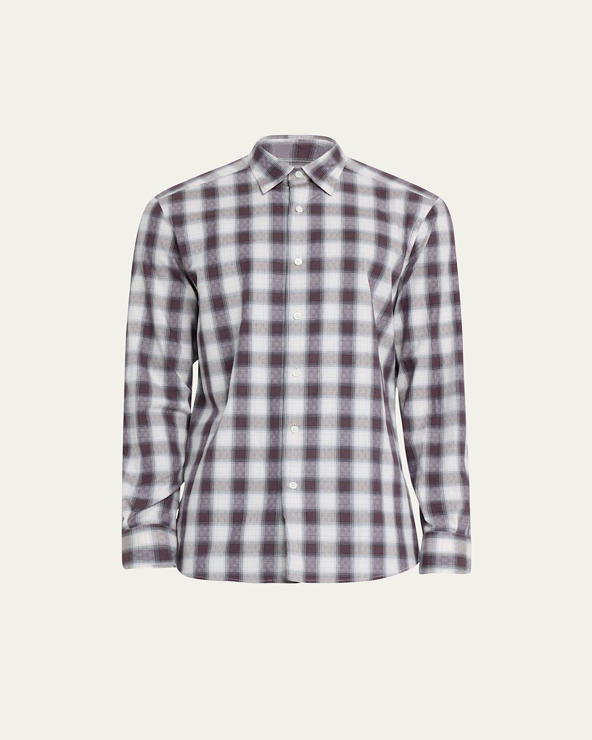 Mens Cotton Maxi-Check Sport Shirt Product Image