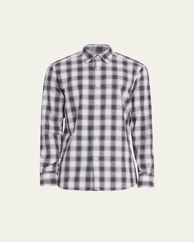 Mens Cotton Maxi-Check Sport Shirt Product Image