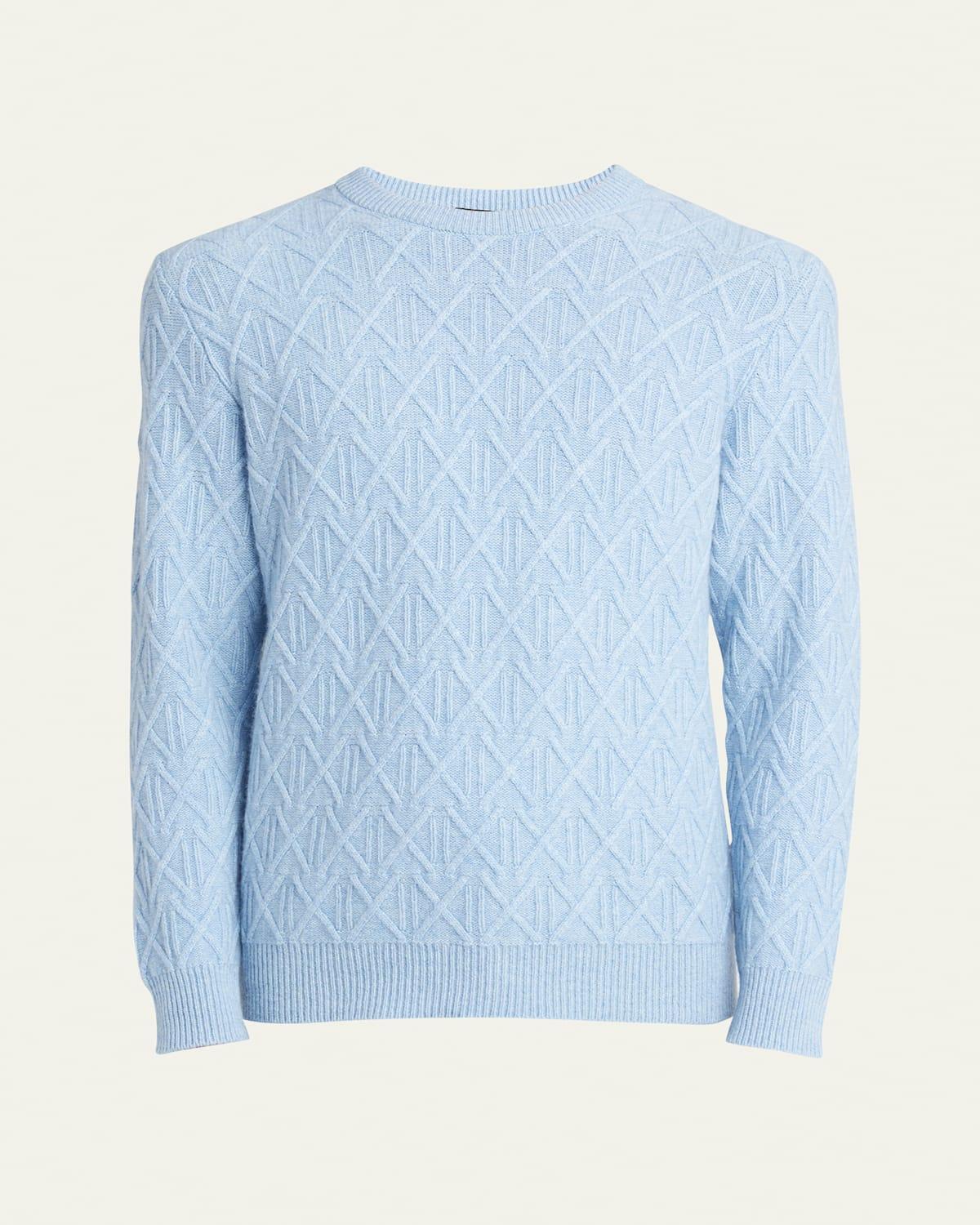 Mens Cashmere Knit Crewneck Sweater Product Image