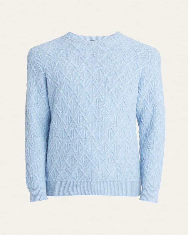 Mens Cashmere Knit Crewneck Sweater Product Image