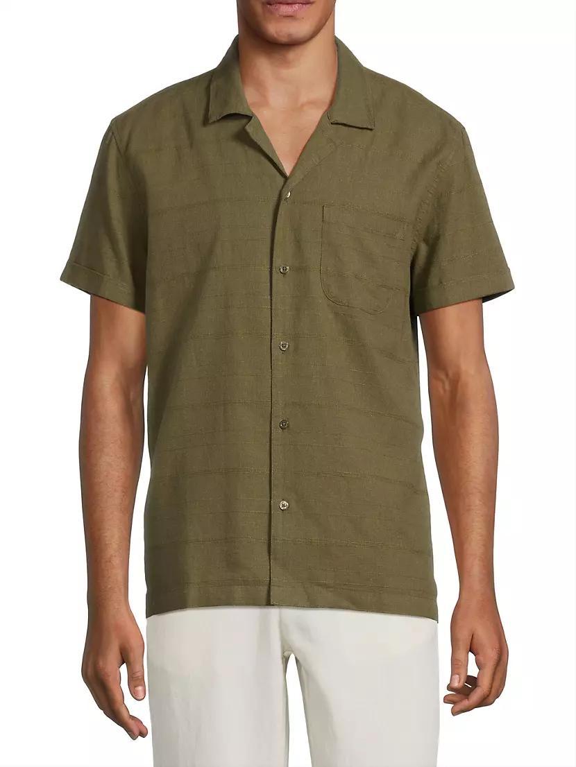 Mens Davis Cotton-Blend Camp Shirt Product Image