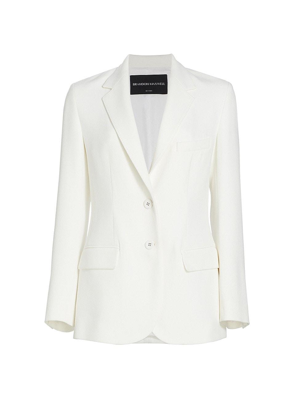 Womens Boxy Single-Breasted Jacket Product Image