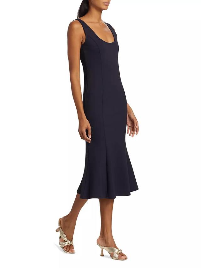 Bisous Trumpet-Hem Midi-Dress Product Image