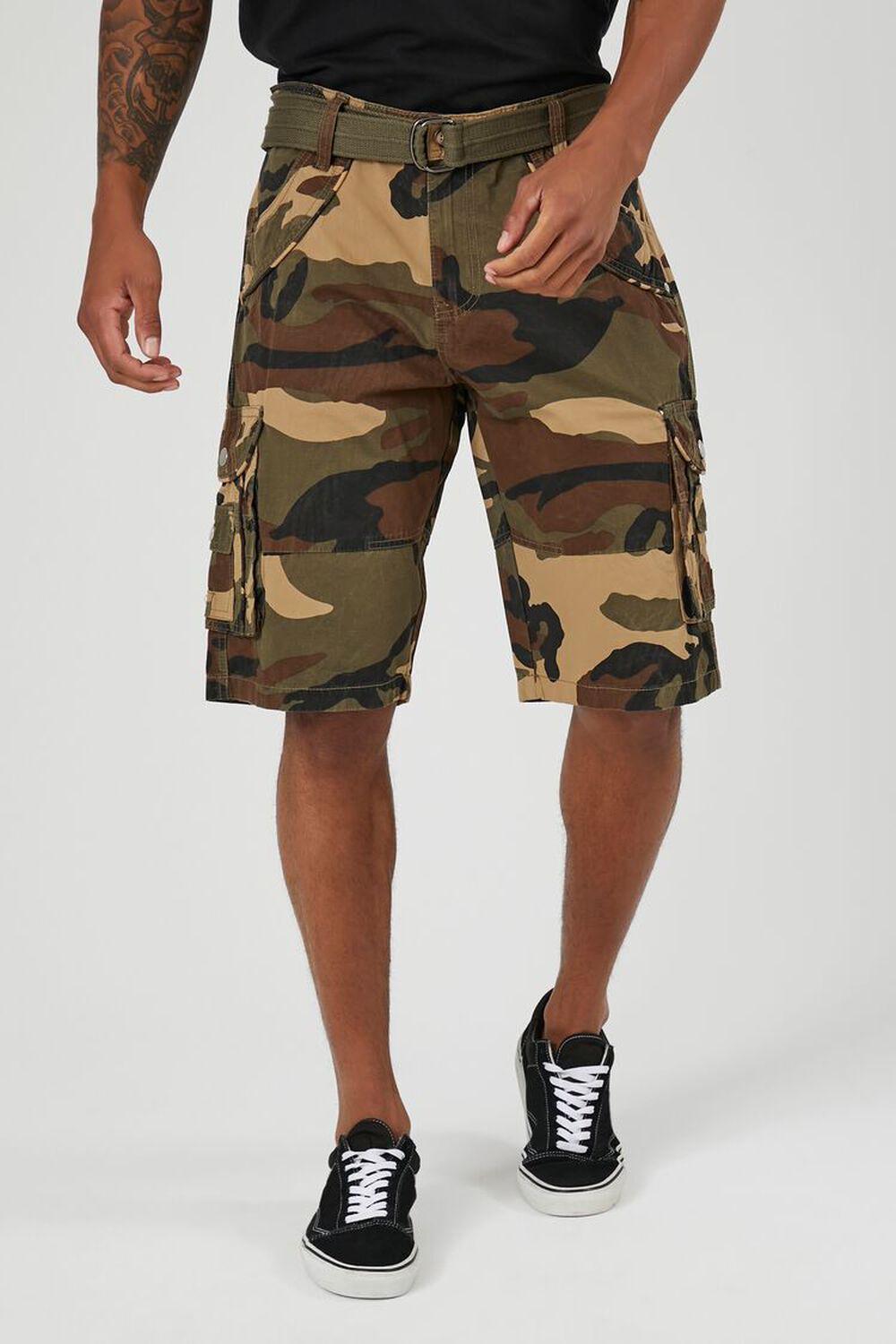 Belted Cargo Shorts | Forever 21 Product Image