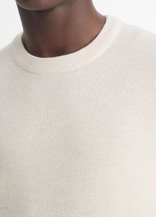 Merino Wool Mesh Crew Neck Sweater Product Image