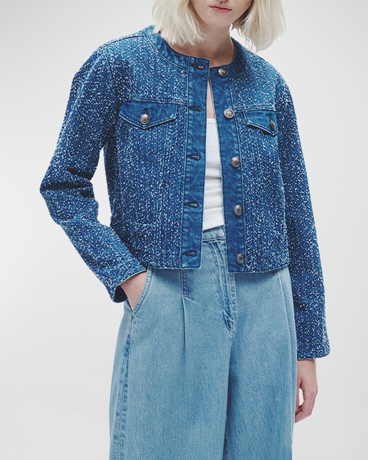 rag & bone Cora Tweed Denim Jacket Product Image