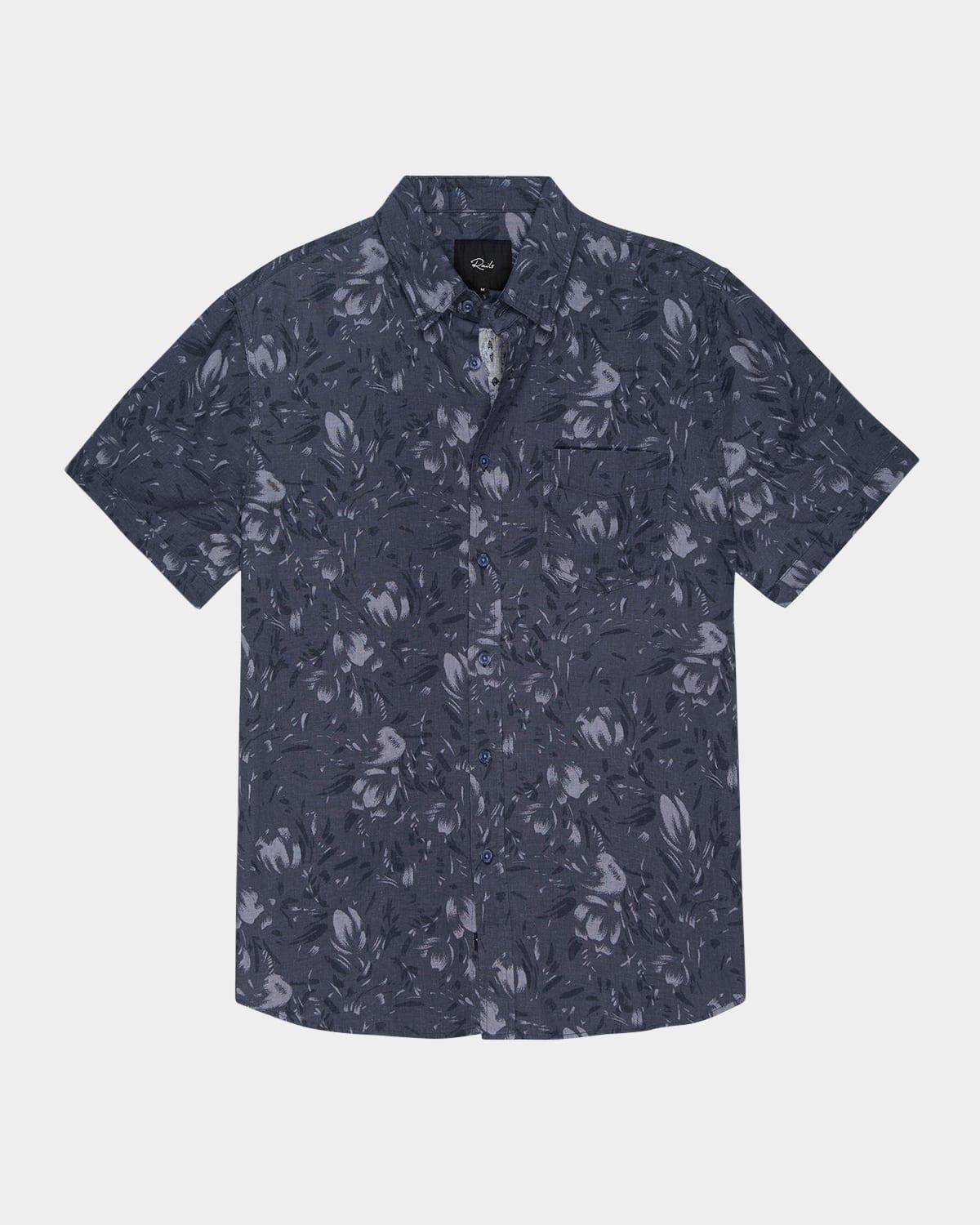 Rails Monaco Floral Short Sleeve Button-Up Shirt Product Image