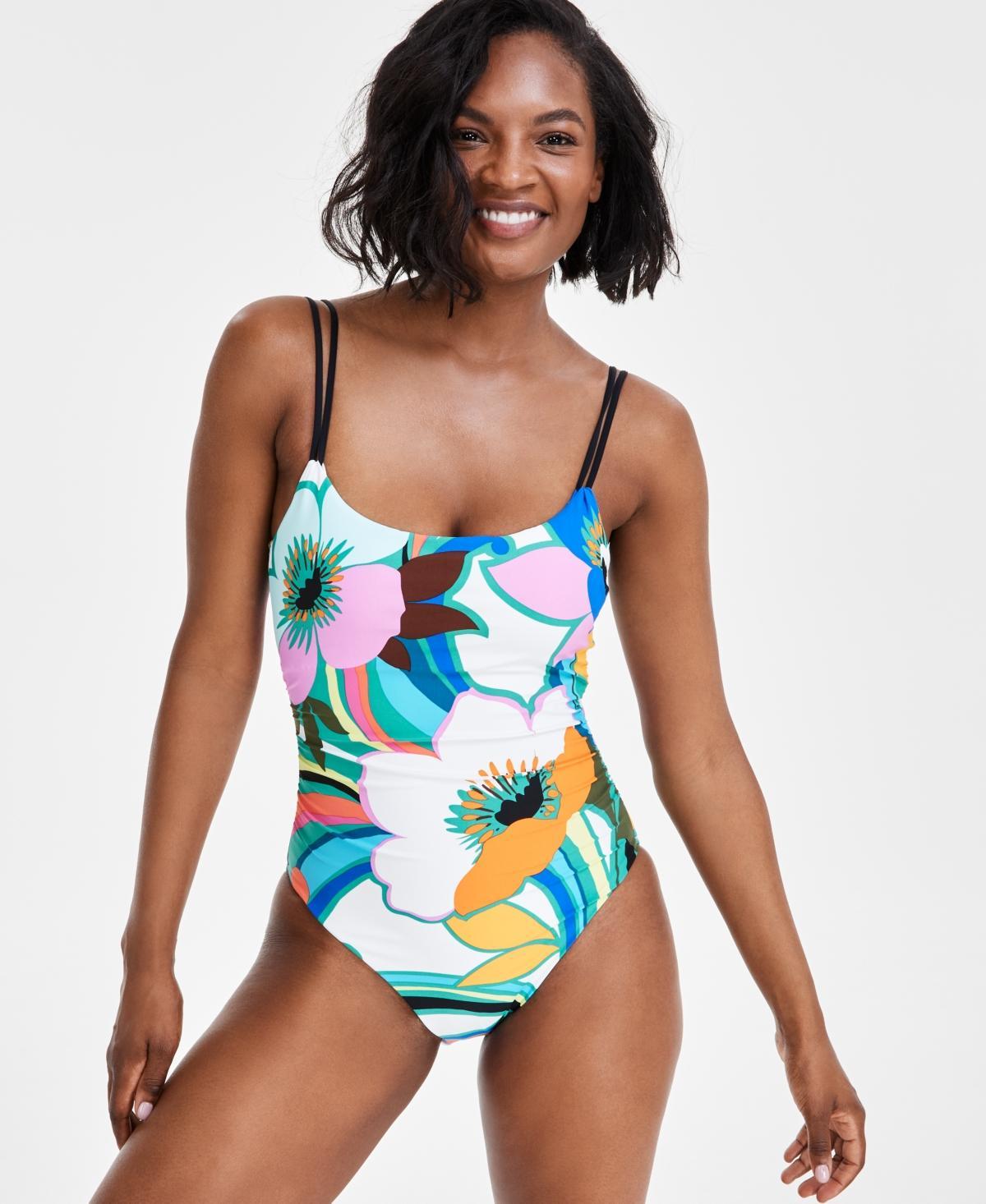 La Blanca Womens Sun Catcher Lingerie Tank One-Piece Swimsuit - Floral Product Image