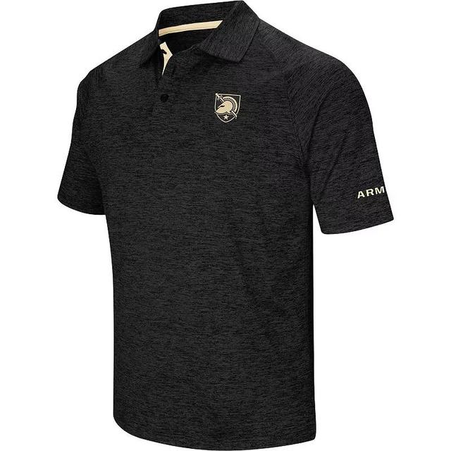 Mens Colosseum Black Army Black Knights Down Swing Polo Product Image