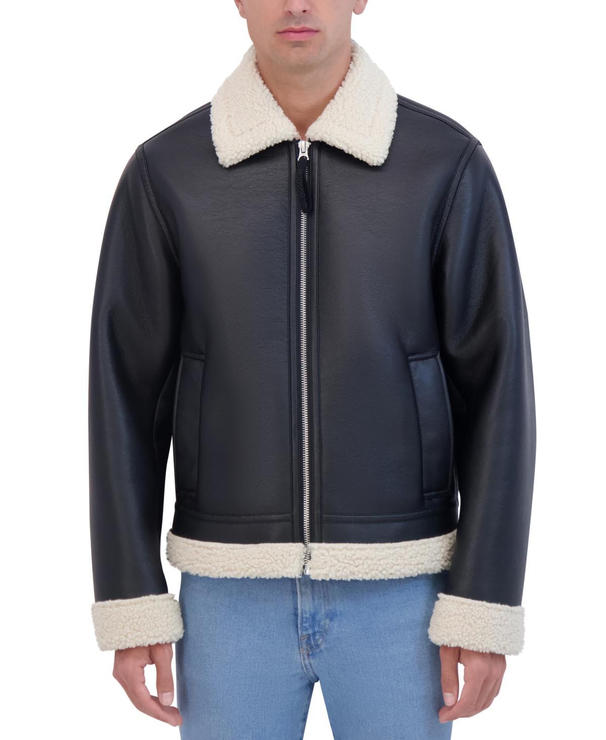 Hudson Mens Shearling Bomber Jacket Product Image