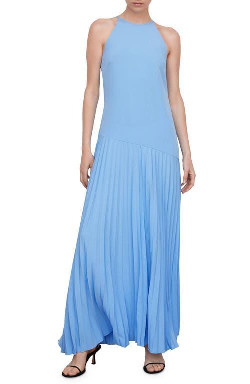 MANGO Pleated Maxi Dress Product Image