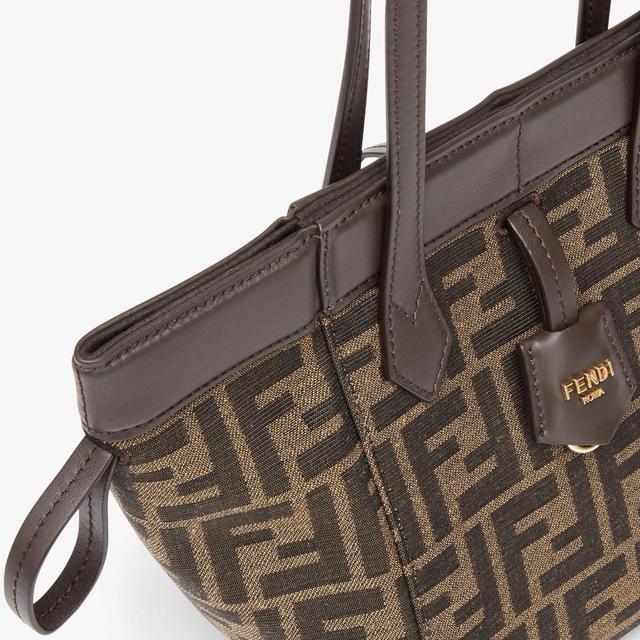 Fendi Origami MiniBrown FF jacquard fabric mini bag that can be transformed Product Image