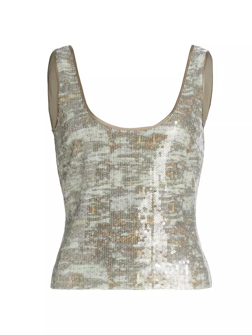 Dessie Sequin Scoopneck Top Product Image