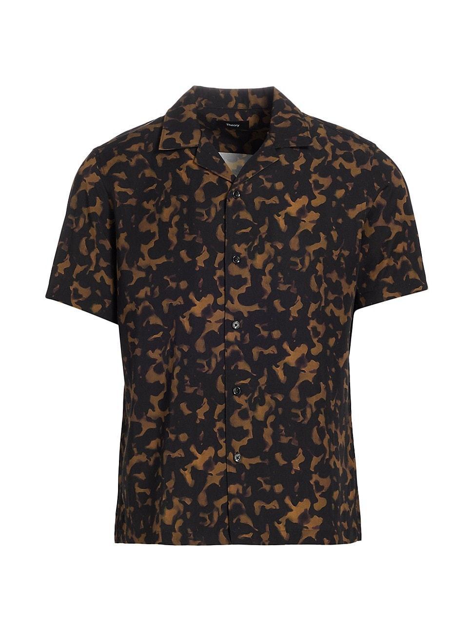 Mens Irving Tortoise Lyocell Short-Sleeve Shirt Product Image