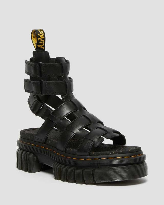 DR MARTENS Ricki Nappa Lux Leather Platform Gladiator Sandals Product Image