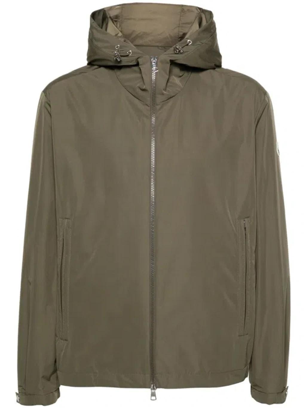 MONCLER Traversier Rain Jacket In Green Product Image