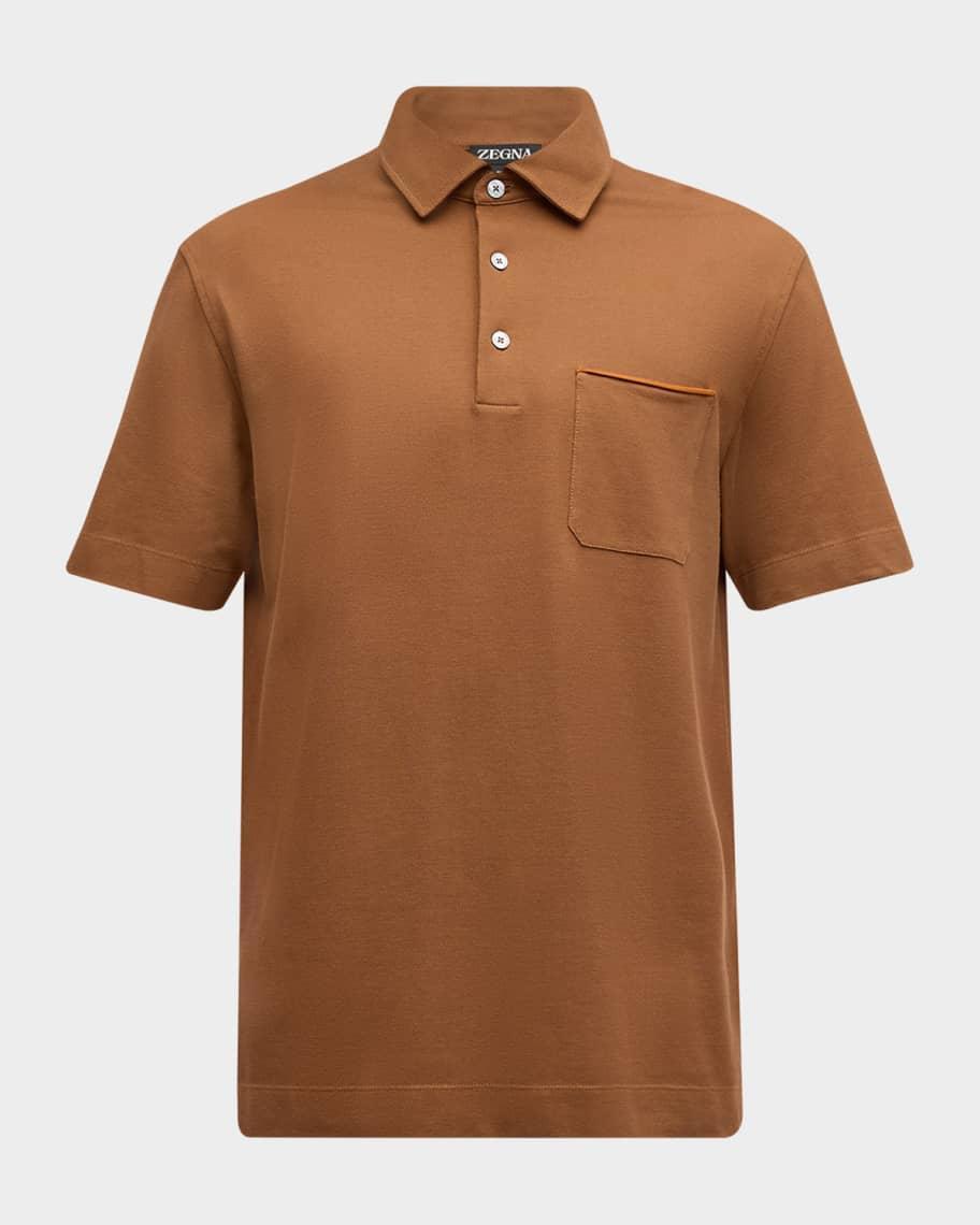 Men's Pure Pique Cotton Polo Shirt Product Image