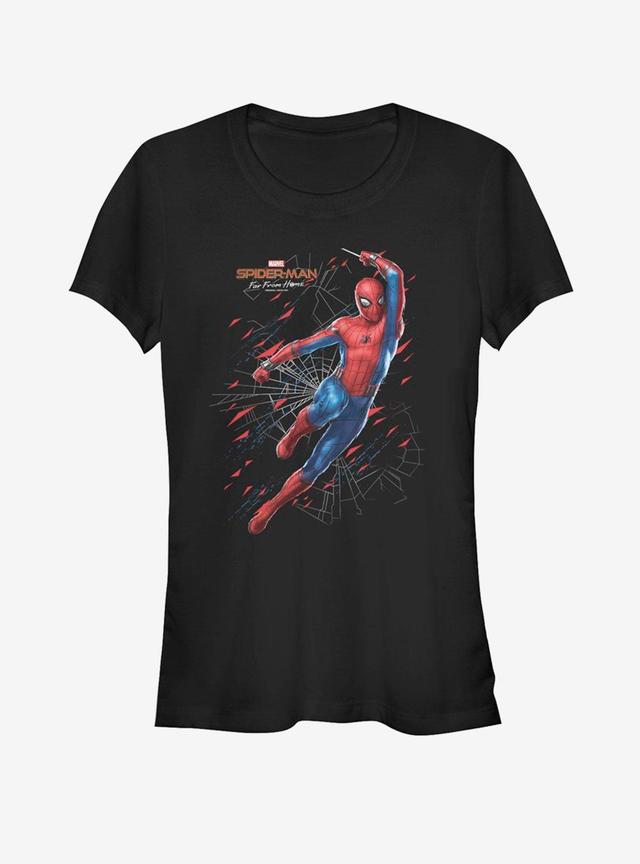 Marvel Spider-Man Far From Home Traveling Spidy Girls T-Shirt Product Image