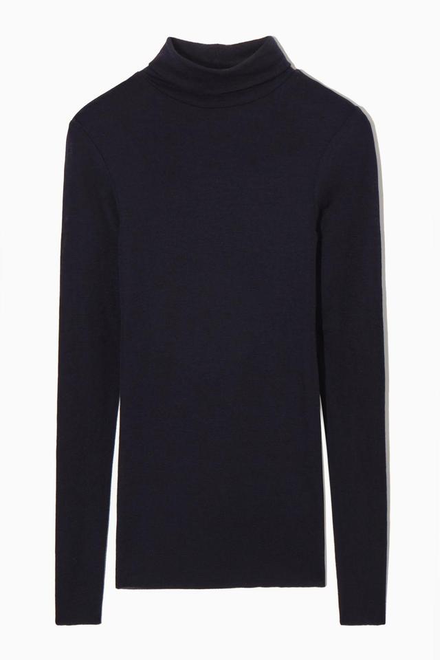 MERINO WOOL TURTLENECK TOP Product Image