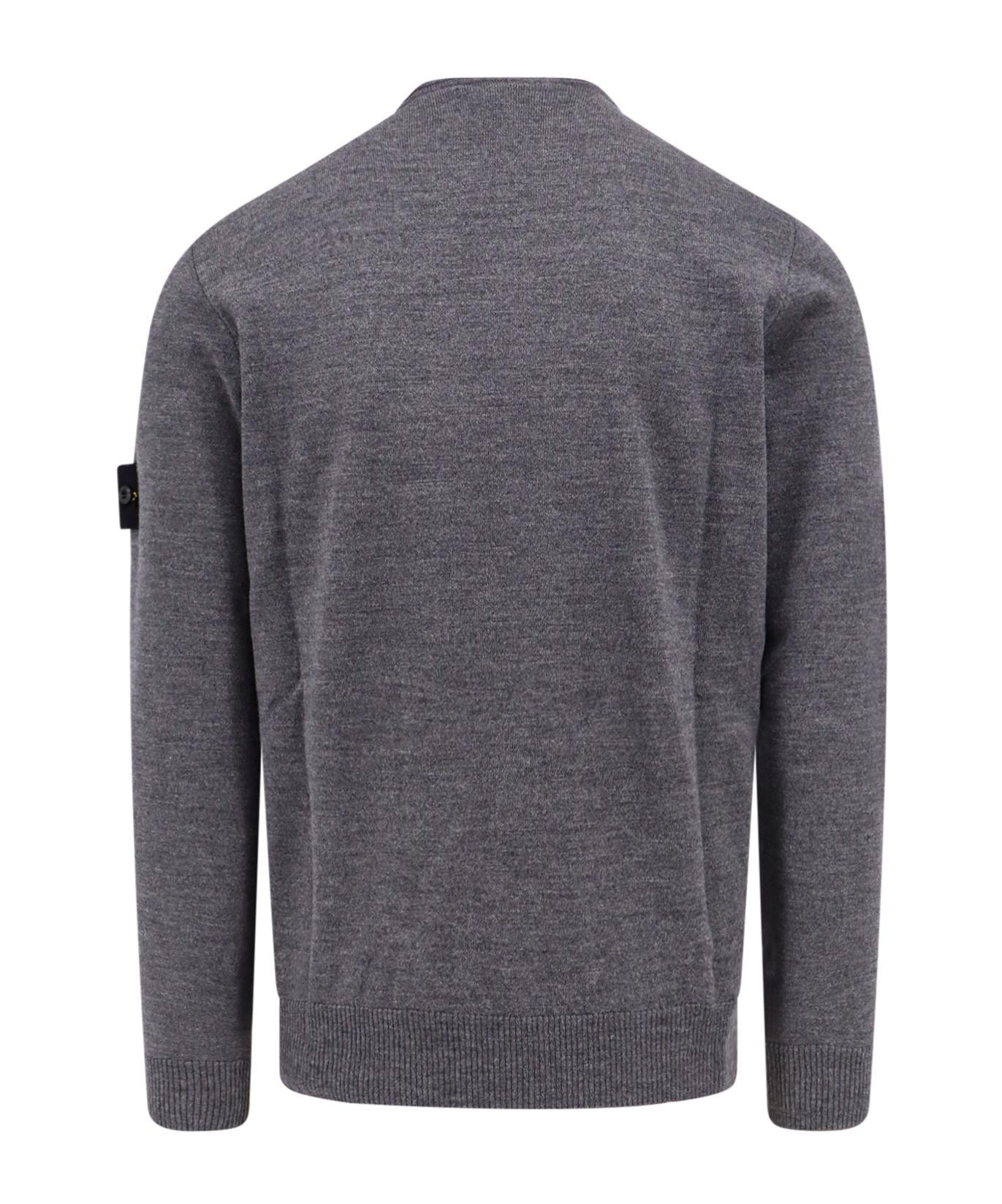 STONE ISLAND Sweater In Grey Product Image