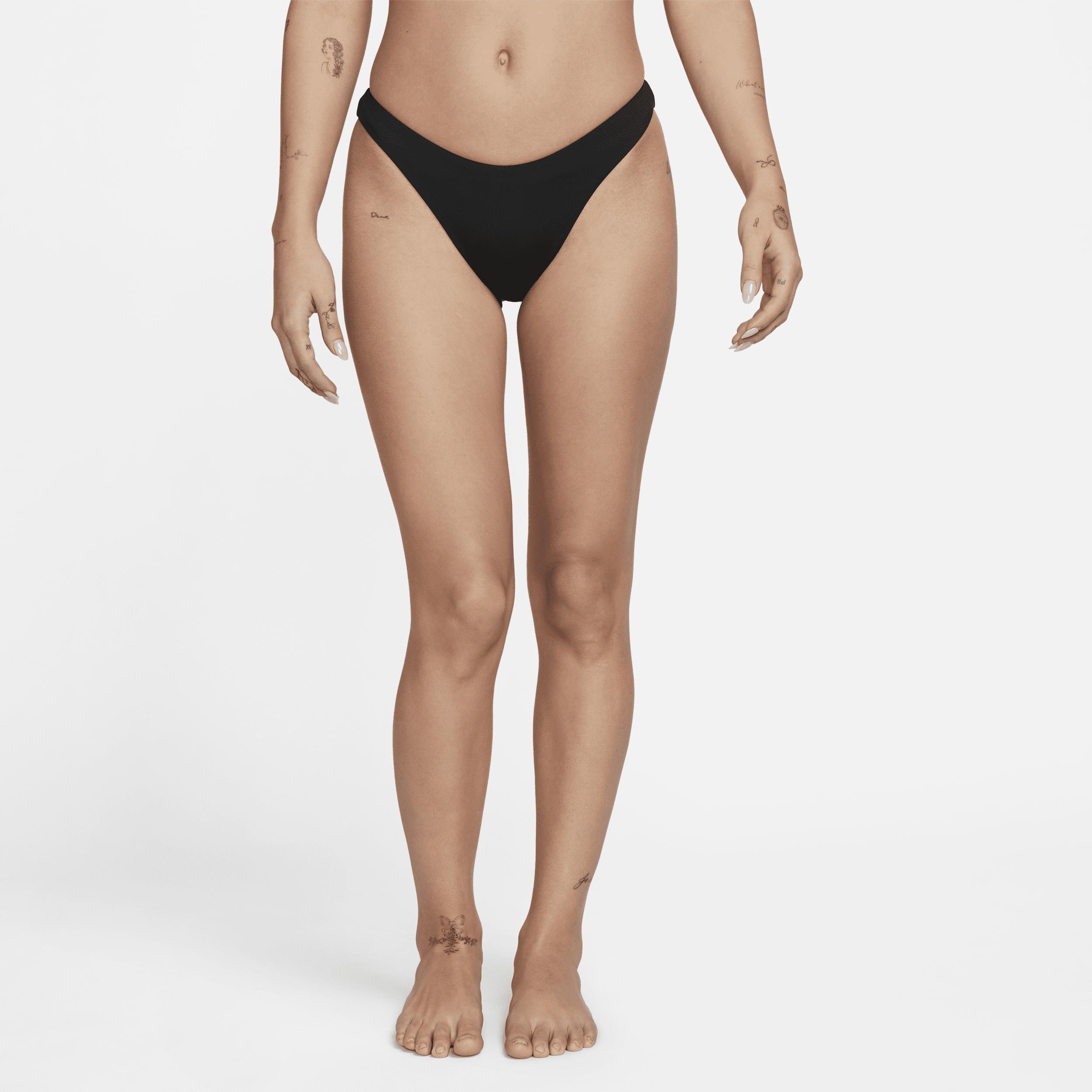 Nike Women's Essential Sling Bikini Swim Bottom in Black, Size: 2XL | NESSC230-001 Product Image