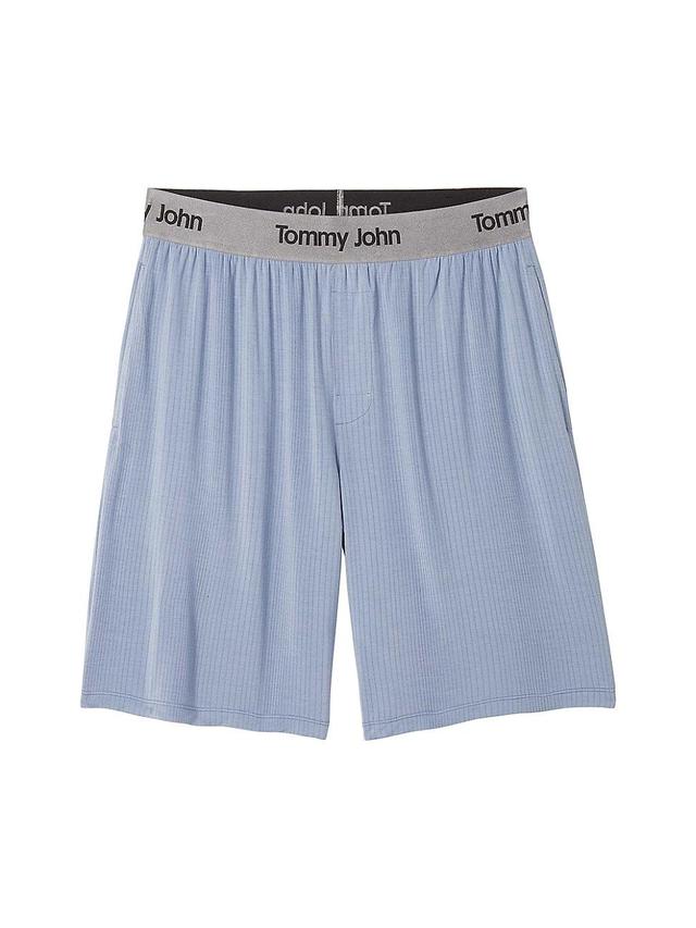 Mens Second Skin Rib-Knit Sleep Shorts Product Image