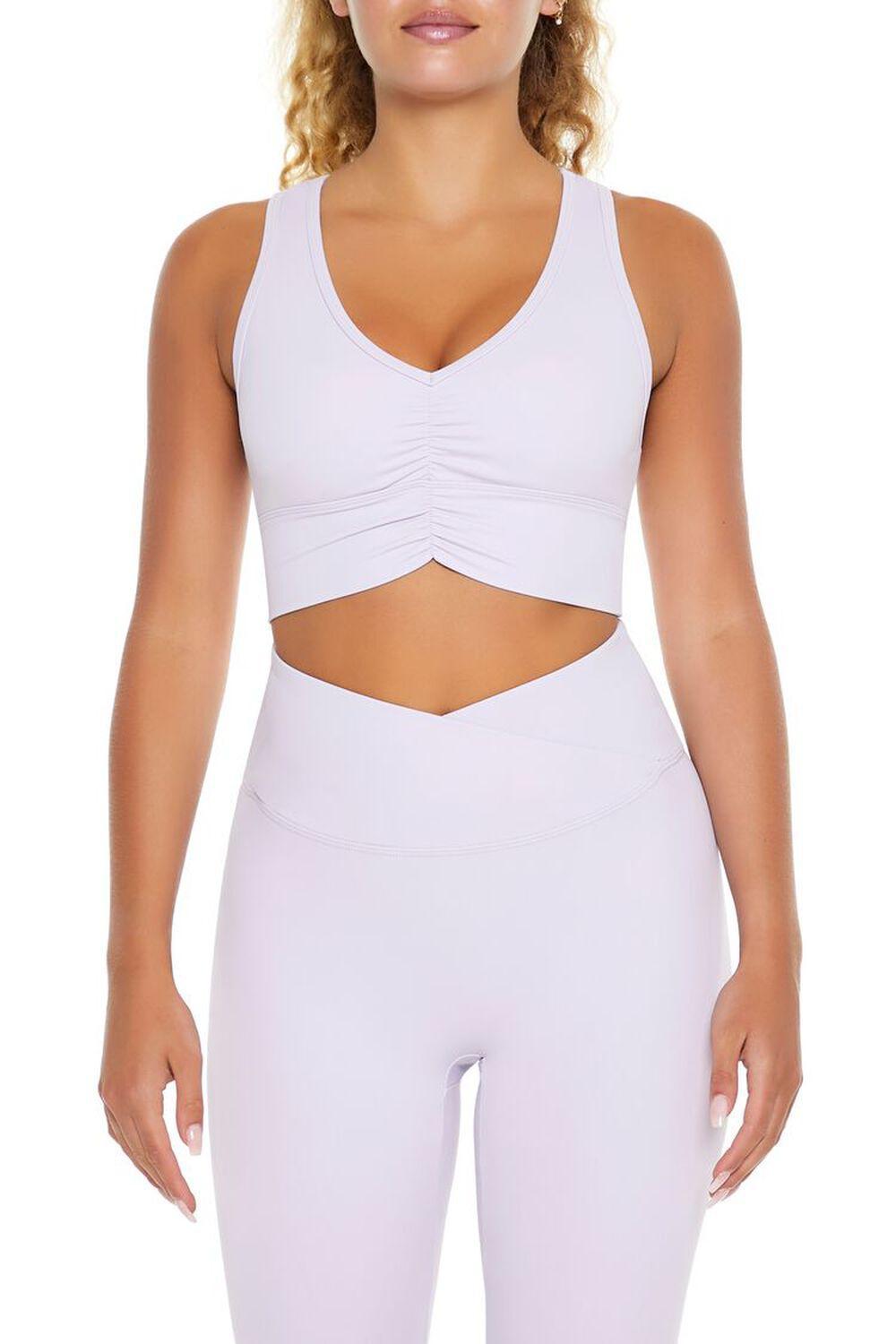 Ruched Racerback Sports Bra | Forever 21 Product Image