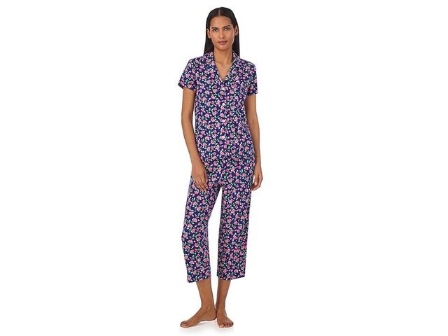 Lauren Ralph Lauren Capri PJ Set Floral 1) Women's Pajama Sets Product Image