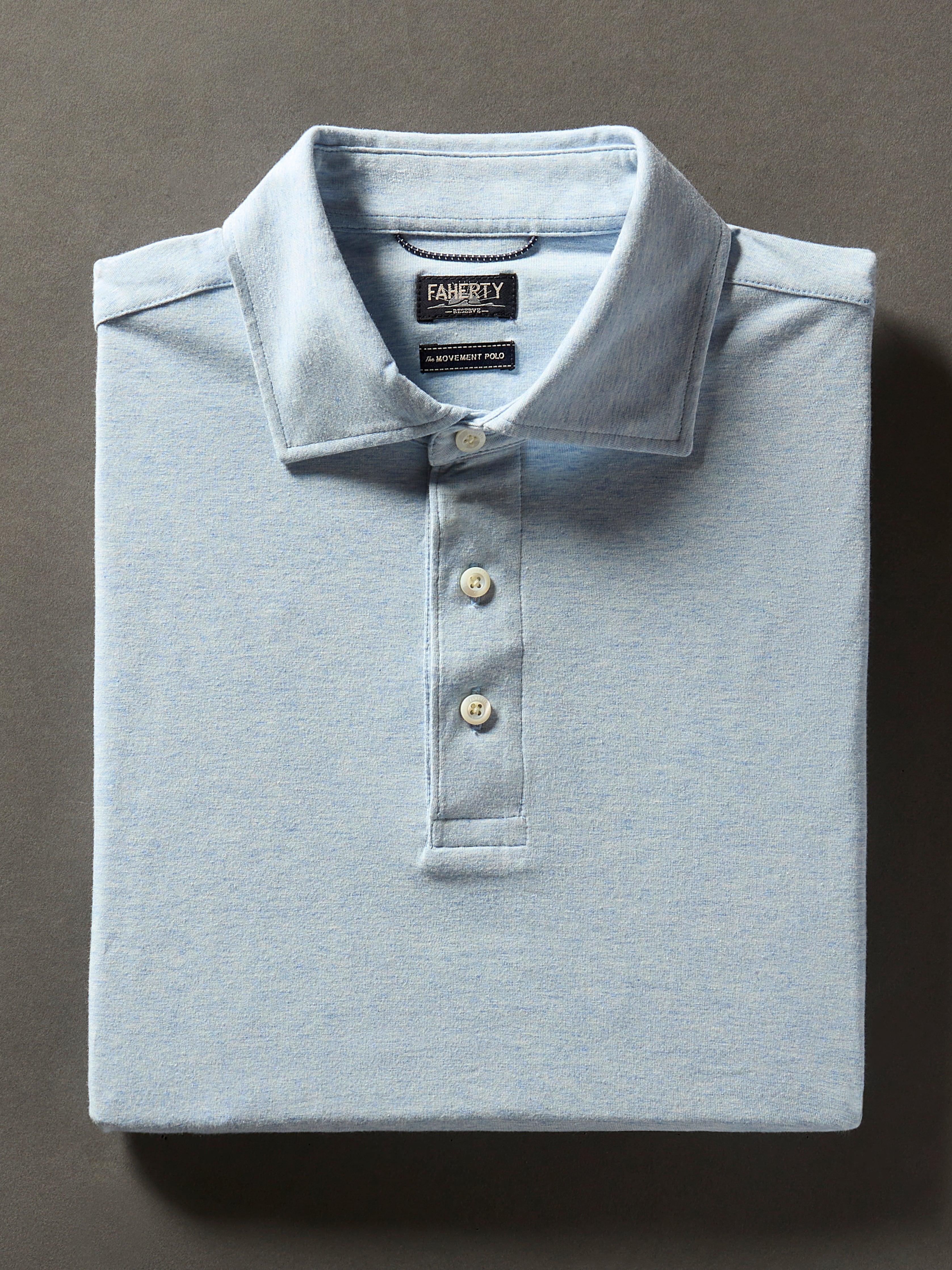 Movement™ Short-Sleeve Polo Shirt (Tall) - Cardiff Blue Heather Male Product Image