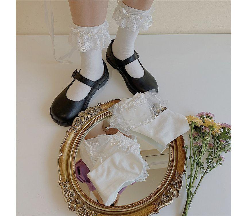 Lace Frill Trim Socks Product Image