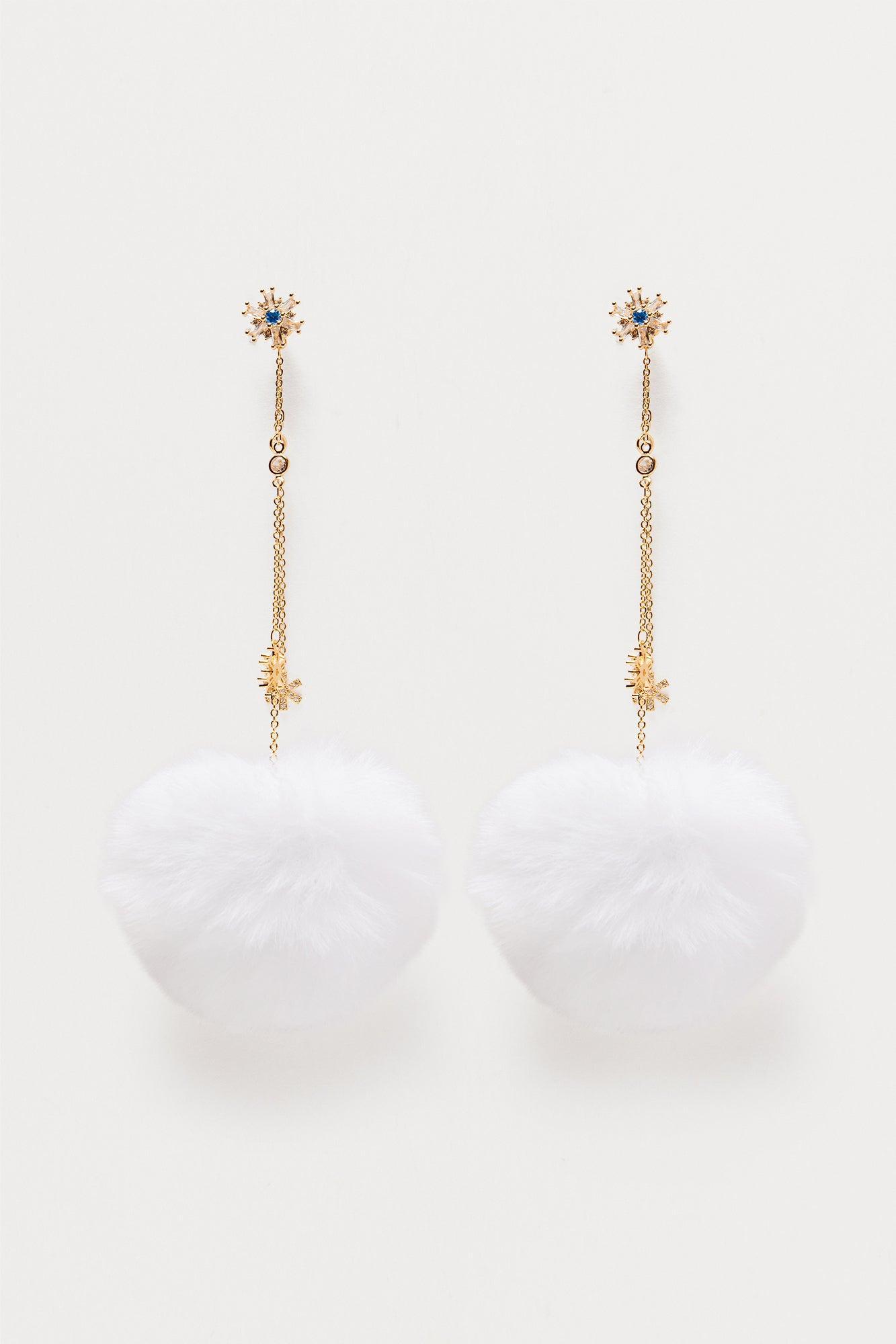 Elegant Frost Earrings - Gold Product Image