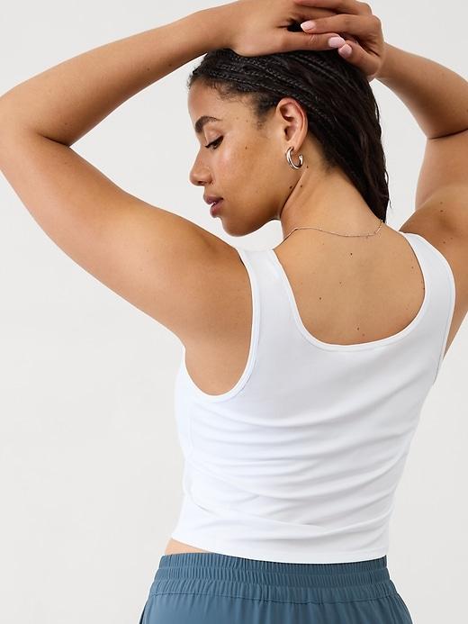 Signature Rib Square Crop Tank Product Image