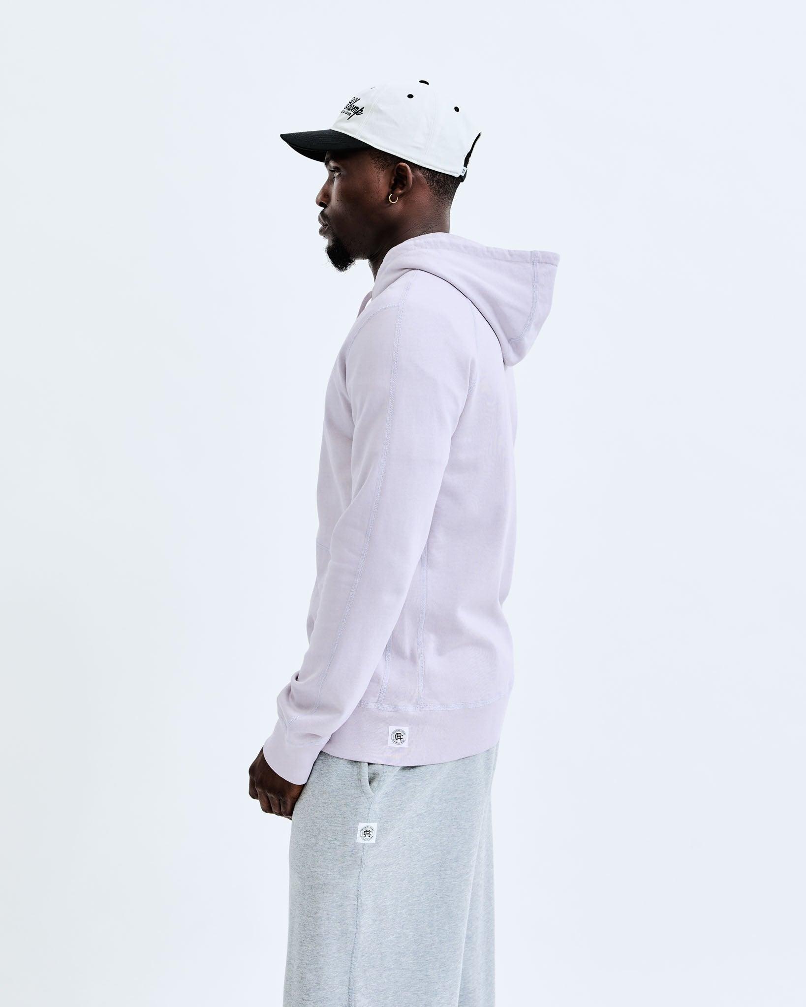 Lightweight Terry Slim Zip Hoodie Male Product Image