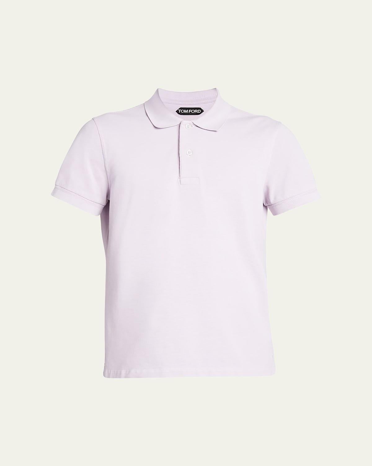 TOM FORD Short Sleeve Cotton Piqu Polo Product Image