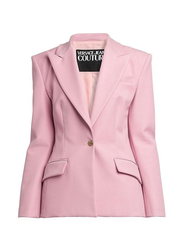 Womens Matte Satin Blazer Product Image