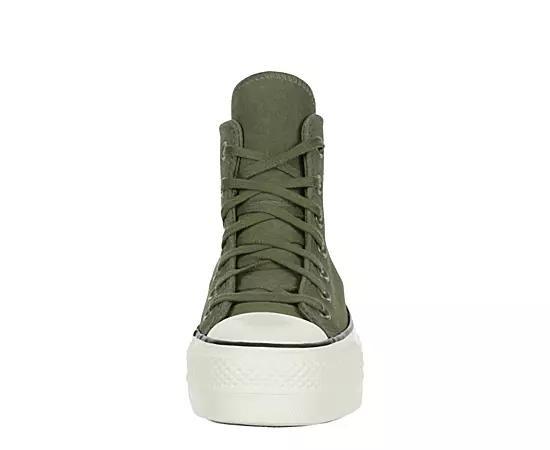 Converse All Star Lift Womens Suede Platform High-Top Sneakers Product Image