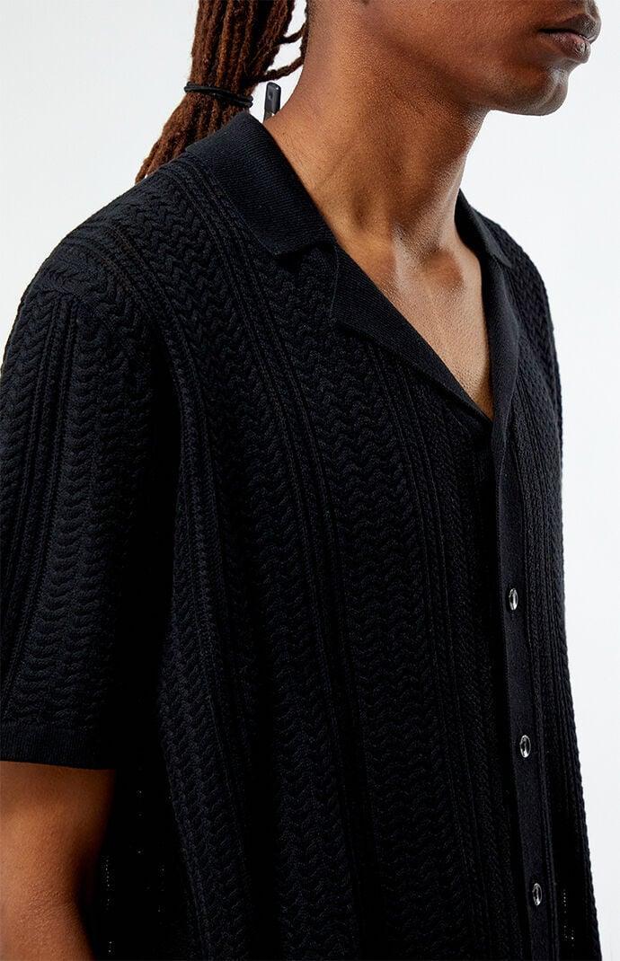 Men's Cropped Knit Shirt - Product Image