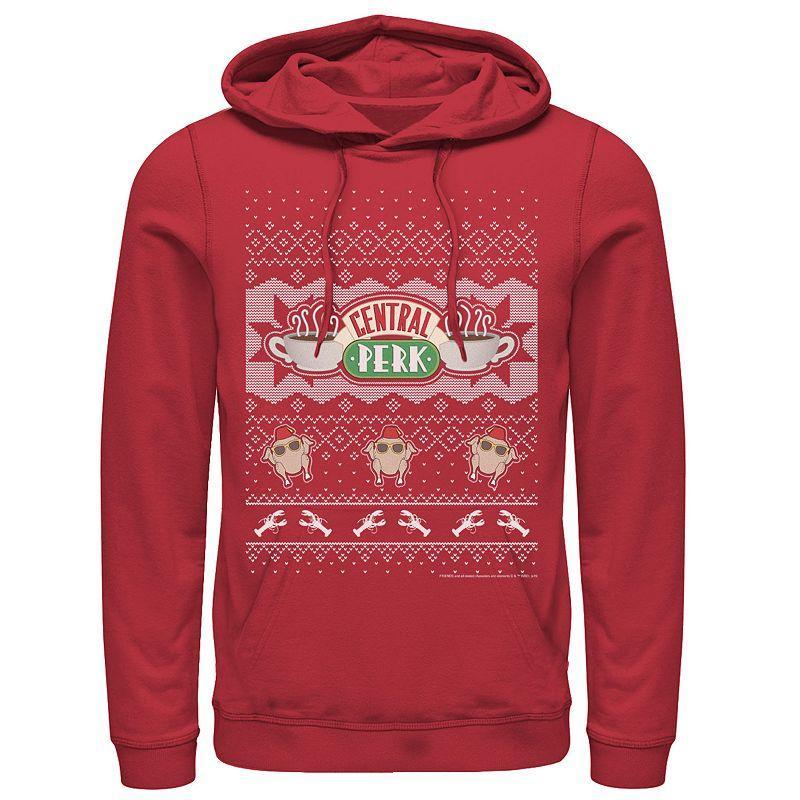 Mens Friends Central Perk Holiday Pattern Hoodie Product Image