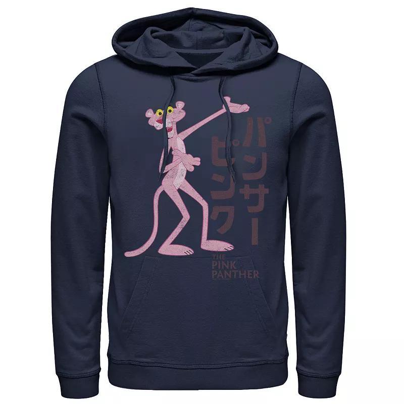 Mens Pink Panther Kanji Portrait Logo Graphic Hoodie Product Image