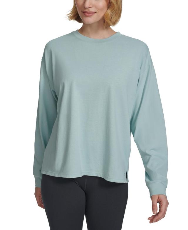 Calvin Klein Performance Womens Long-Sleeve Crewneck T-Shirt Product Image