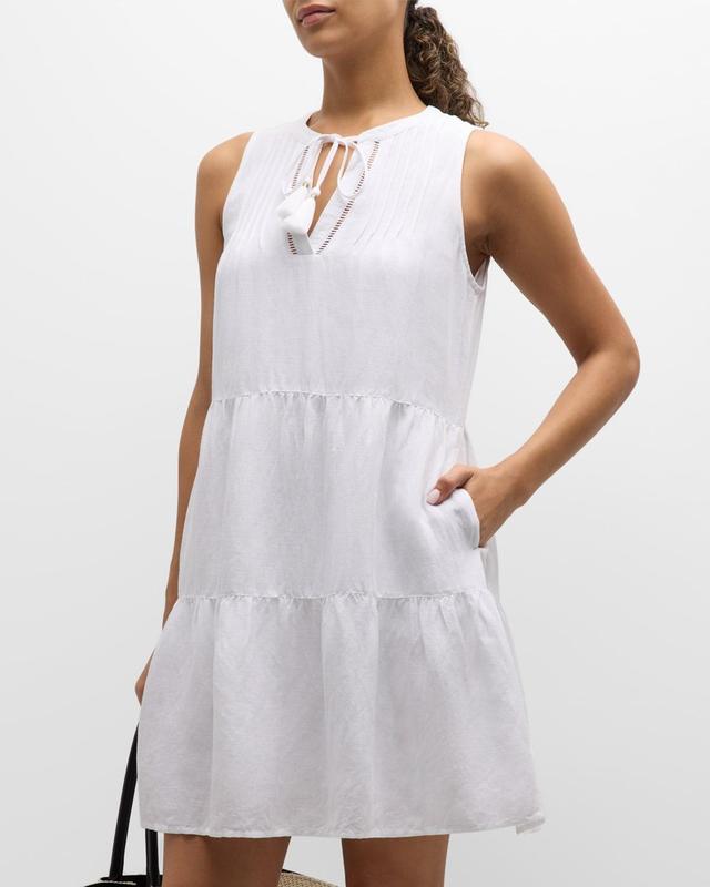 St Lucia Sleeveless Tiered Mini Dress Product Image