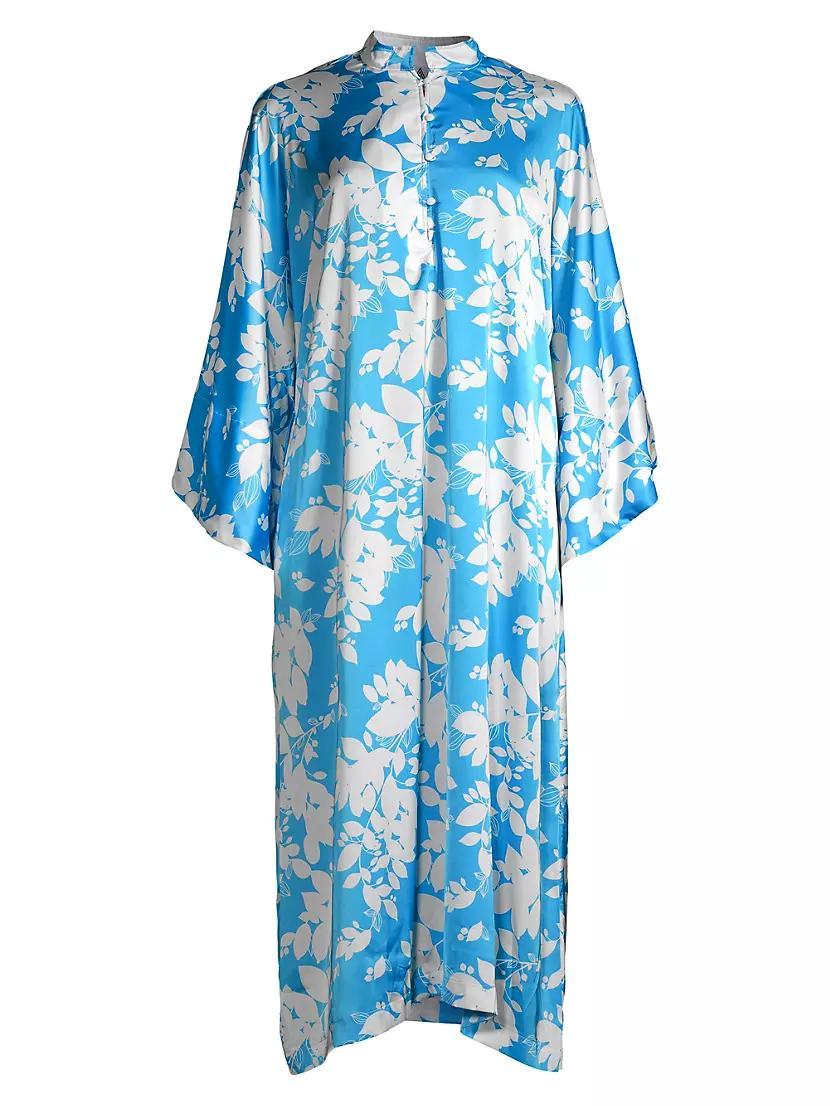 Floral Satin Midi Caftan Product Image