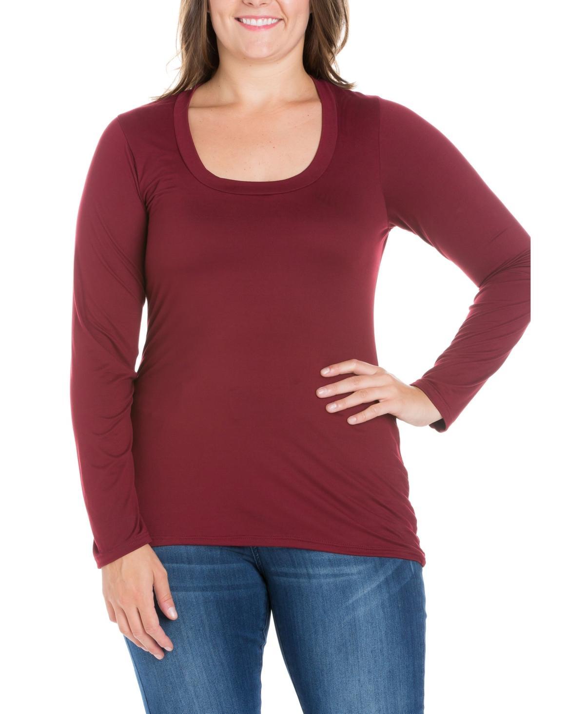 Womens Plus Size Long Sleeves T-Shirt Product Image