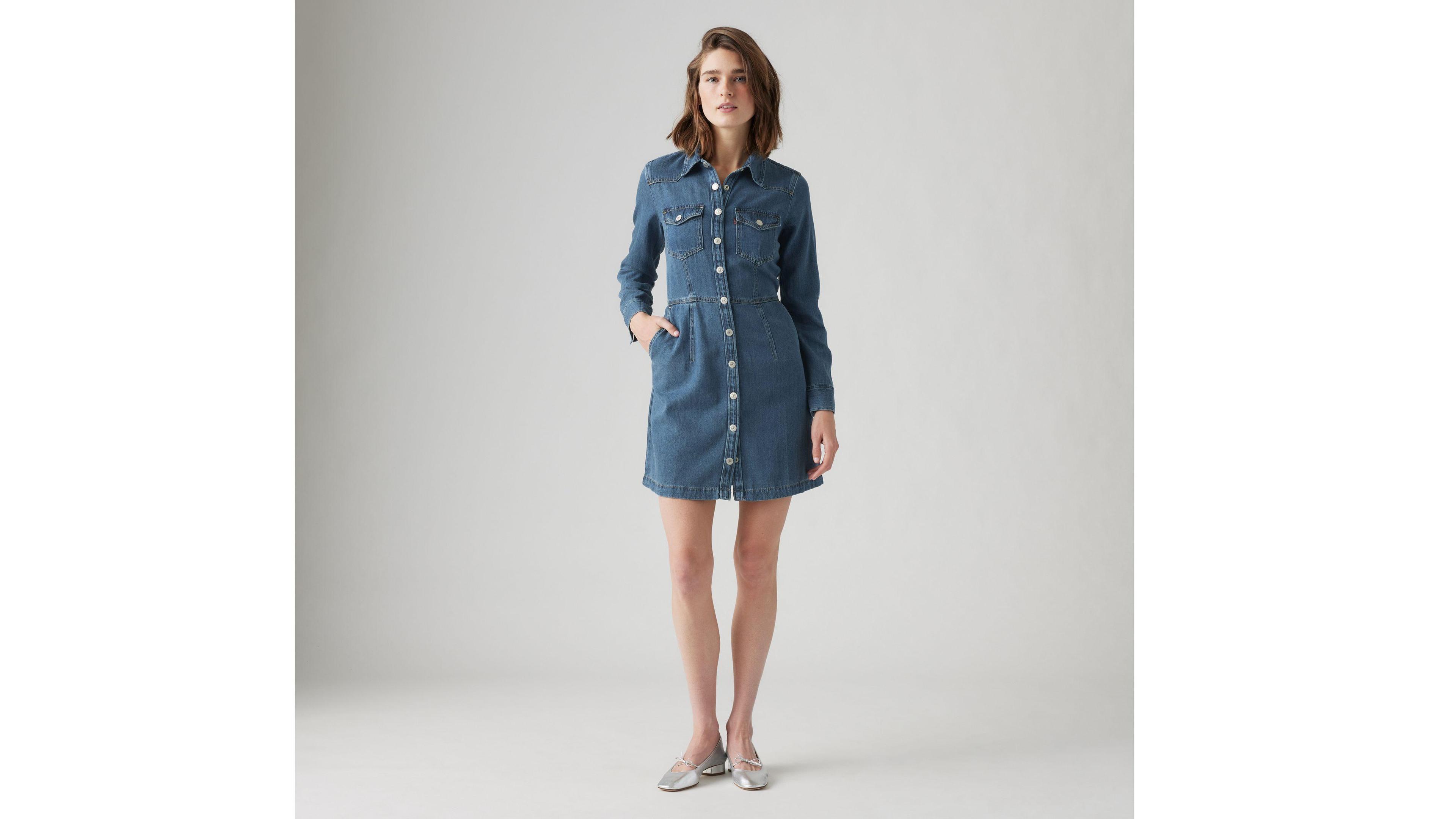 Levis Otto Western Denim Dress - Womens product image