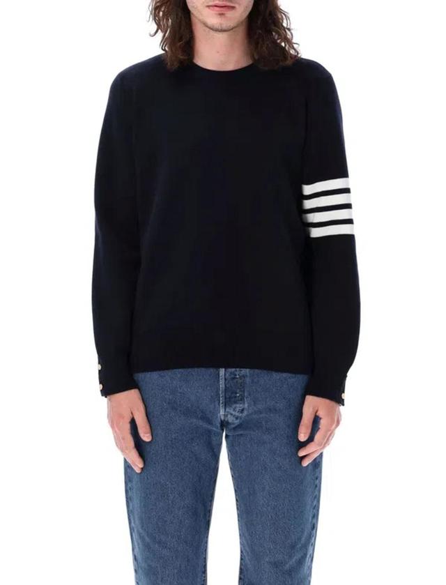 Milano Stitch Crew Neck Pullover In Cott In Black Product Image