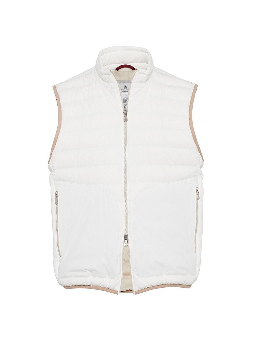 Mens Bonded Nylon Lightweight Down Vest Product Image