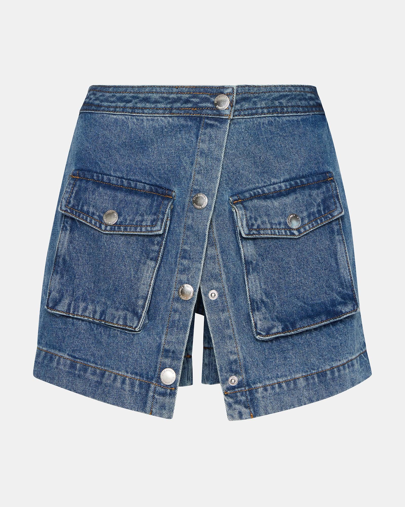 JENNIFER DENIM SKORT Female Product Image